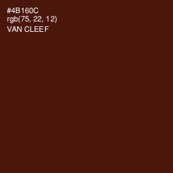 #4B160C - Van Cleef Color Image